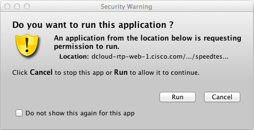Firefox Security Warning